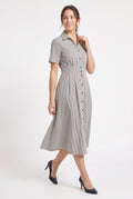 Women's Figueroa & Flower Striped Button-Down Midi Dress
