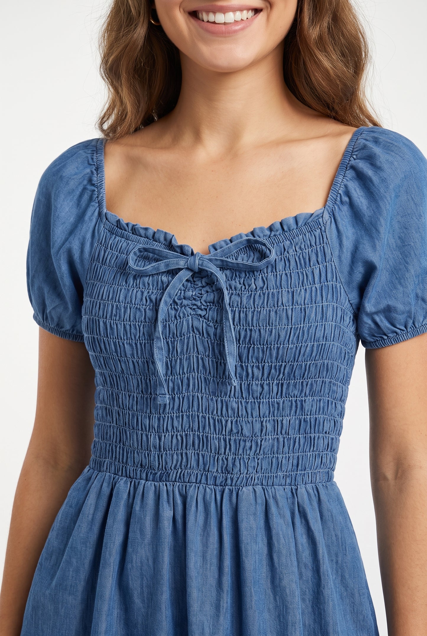 Women's As U Wish Smocked Ruffle Hem Dress