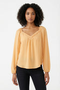Women's Lily Star Pleated V-Neck Blouse