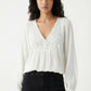 Women's Lily Star Breezy Embroidered V-Neck Top