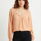 Women's Lily Star Pleated V-Neck Blouse
