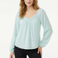 Women's Lily Star Pleated V-Neck Blouse