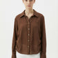 Women's June & Hudson Relaxed Side-Tie Long Sleeve Shirt
