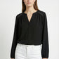 Women's Lily Star Effortless Sparkle Split Neck Blouse
