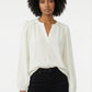 Women's Lily Star Effortless Sparkle Split Neck Blouse