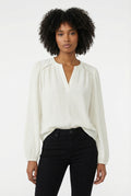 Women's Lily Star Effortless Sparkle Split Neck Blouse