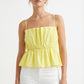 Women's Lily Star Breezy Gathered Waist Cami Top