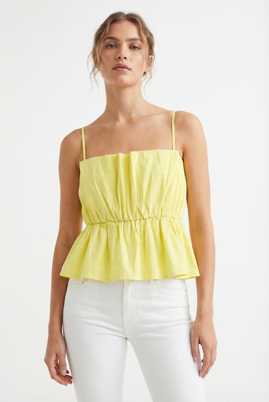 Women's Lily Star Breezy Gathered Waist Cami Top