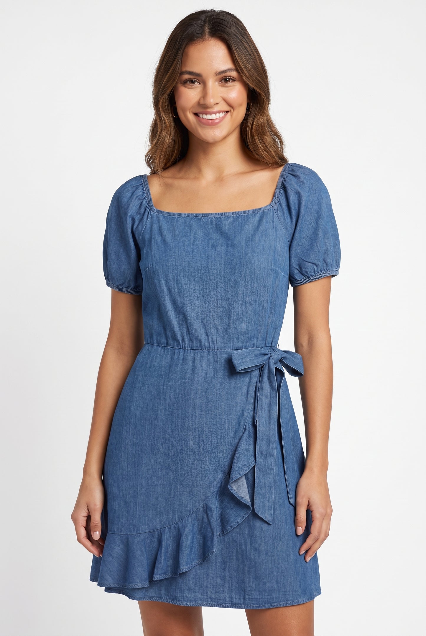 Women's As U Wish Ruffled Side-Tie Dress