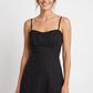 Women's As U Wish Sleeveless Midi Dress with Ruffle Trim