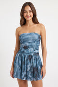 Women's As U Wish Strapless Mini Dress with Ruched Bodice