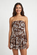 Women's As U Wish Strapless Mini Dress with Ruched Bodice