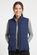 Women's Lily Star Quilted Puffer Vest with Zipper Pockets