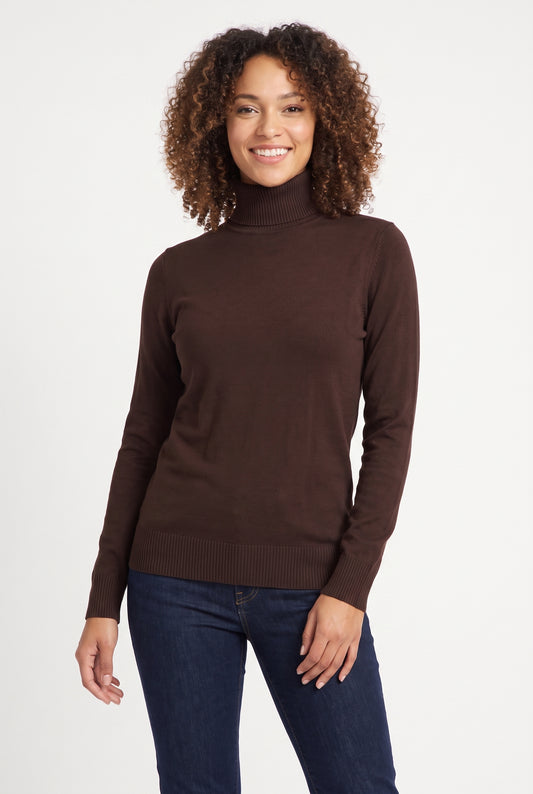 Women's June & Hudson Long-Sleeve Turtleneck Knit Sweater